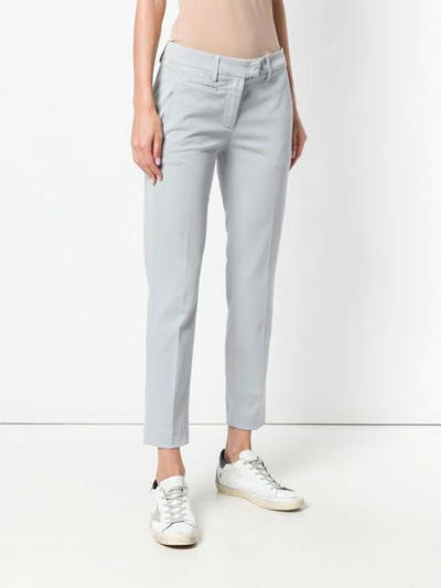 Shop Dondup Cropped Loose Jeans - Grey