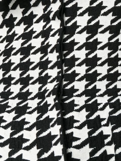 ALEXANDER MCQUEEN HOUNDSTOOTH PATTERNED KNITTED TOP - 白色