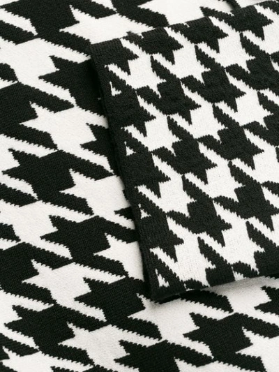 ALEXANDER MCQUEEN HOUNDSTOOTH PATTERNED KNITTED TOP - 白色