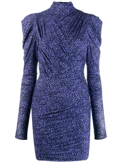Shop Isabel Marant Jisola Fitted Dress In Blue