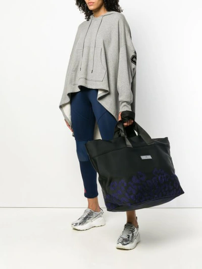Shop Adidas By Stella Mccartney Leopard Effect Holdall - Black