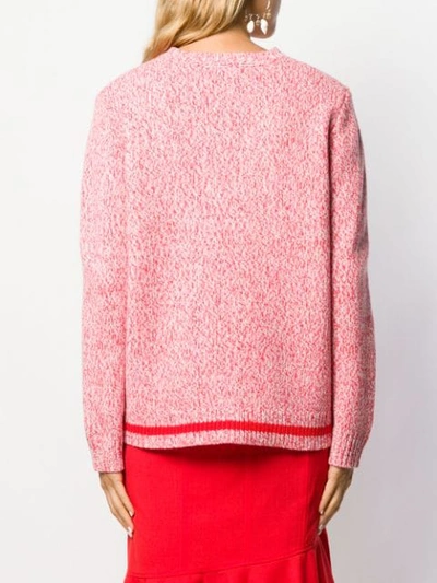 Shop Chinti & Parker Love Intarsia Jumper In Pink