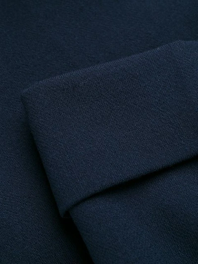 Shop Fendi Crêpe Tailored Trousers In Blue
