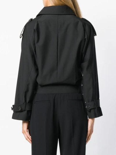 Shop Unconditional Cropped Double Breasted Jacket - Black