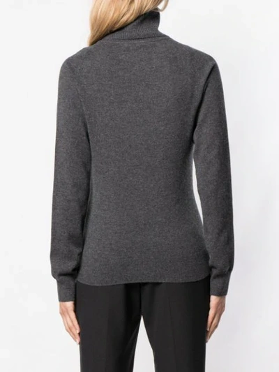 Shop Givenchy Cashmere Turtleneck Sweater In Grey