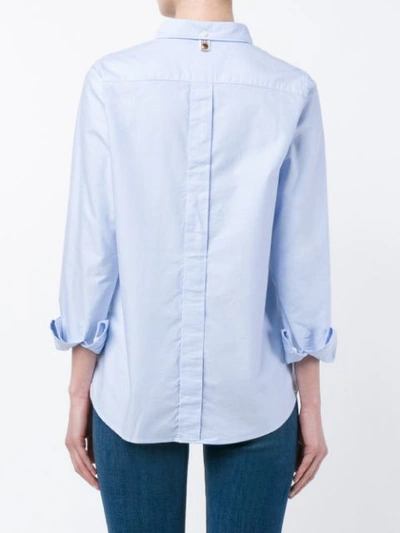Shop Visvim Rico Printed Long Sleeve Shirt In Blue