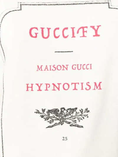 Shop Gucci Fy Print T In White