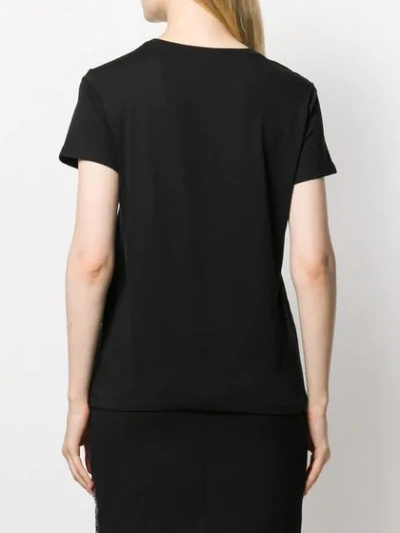 Shop Karl Lagerfeld Karl & Choupette Printed T-shirt In Black