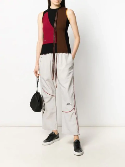 A-COLD-WALL* SLEEVELESS COLOUR-BLOCKED TOP - 黑色