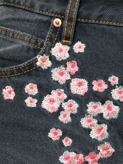 Shop Isabel Marant Holan Flower Embroidered Jeans