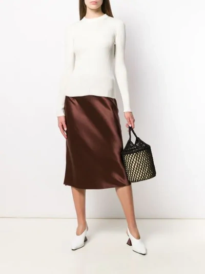 Shop Roberto Collina Knitted Jumper In Neutrals