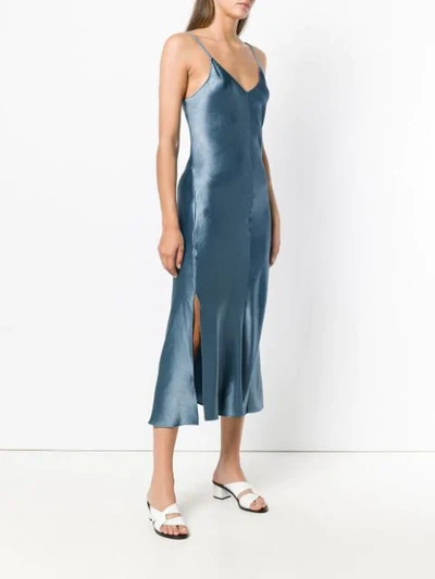 Shop Theory Side-slit Midi Dress - Blue
