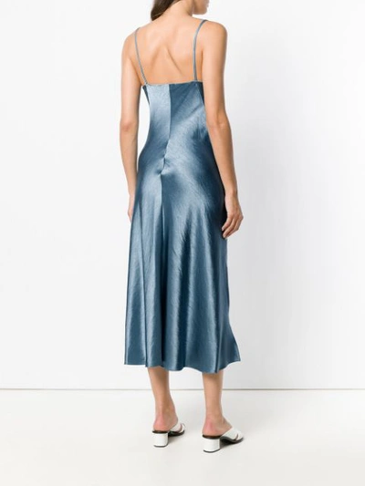 Shop Theory Side-slit Midi Dress - Blue