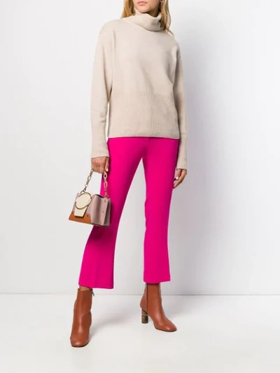 CROPPED FLARED TROUSERS