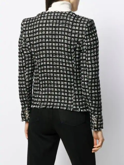 IRO GEOMETRIC PATTERN JACKET - 黑色