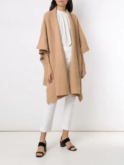 Shop Egrey Knitted Cardigan In Brown
