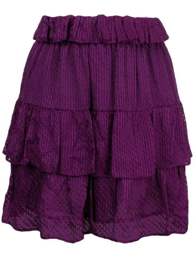 Shop Iro Ruffled Mini Skirt - Pink