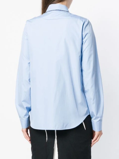 Shop N°21 Nº21 Crystal & Sequin Embellished Shirt - Blue