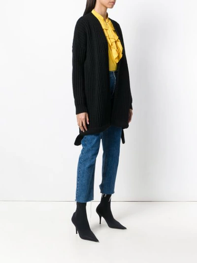 Shop Pinko Oversized Cardigan In Black