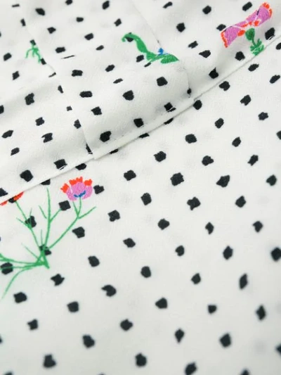 Shop Essentiel Antwerp Polka Dot Casual Shirt In White