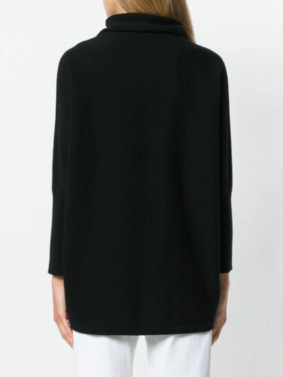 Shop Philo-sofie Turtle-neck Long-sleeve Sweater - Black