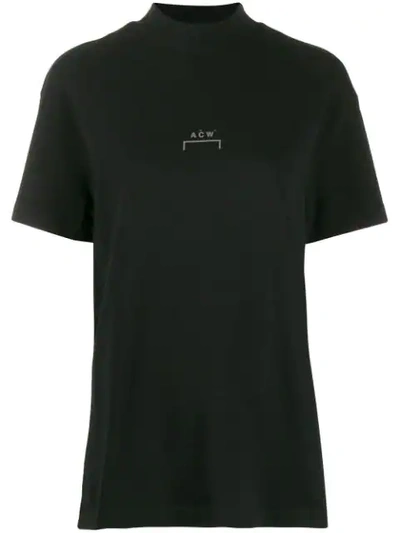 A-COLD-WALL* MOCK NECK LOGO T-SHIRT - 黑色