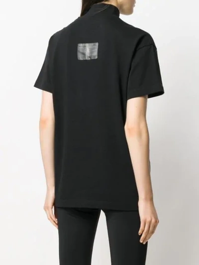 Shop A-cold-wall* Mock Neck Logo T-shirt In Black