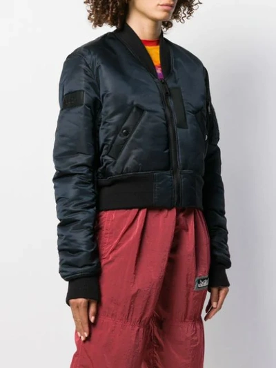 Shop Ambush Zipped Bomber Jacket In Black