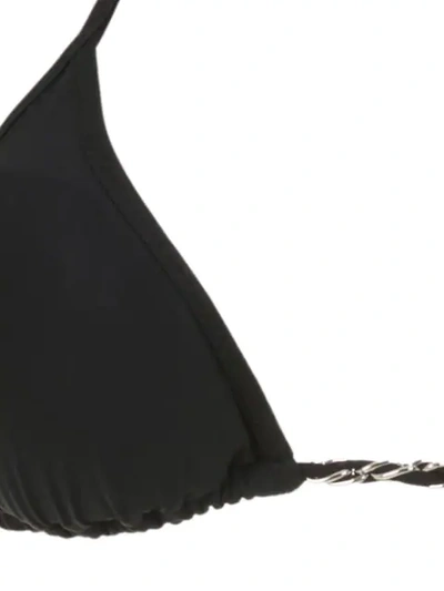 Shop Amir Slama Plain Bikini Set In Black