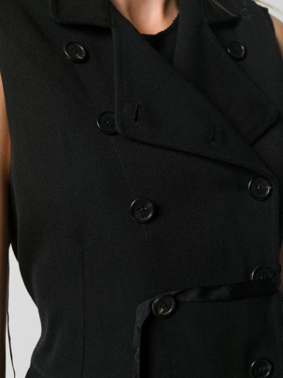 Shop Ann Demeulemeester Double-breasted Waistcoat In Black