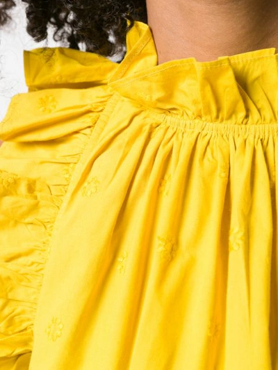 Shop Ulla Johnson Tilda Blouse In Yellow