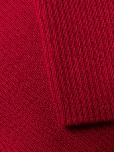 Shop P.a.r.o.s.h Ribbed Jumper In Red
