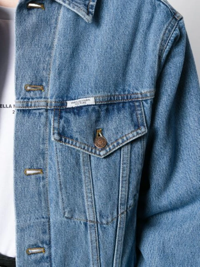 Shop Forte Dei Marmi Couture Lined Denim Jacket In Blue