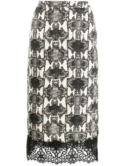 Shop Essentiel Antwerp Printed Midi Skirt In Neutrals