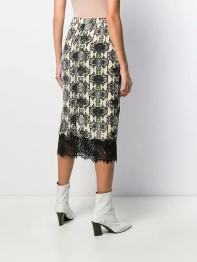 Shop Essentiel Antwerp Printed Midi Skirt In Neutrals