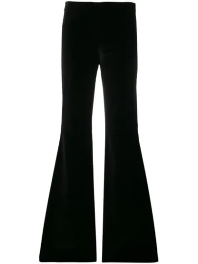 Shop Alice And Olivia Flared Trousers In Black