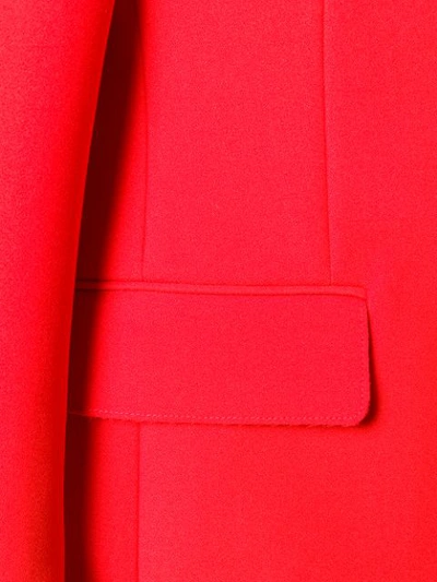 Msgm Single-breasted Blazer In Red