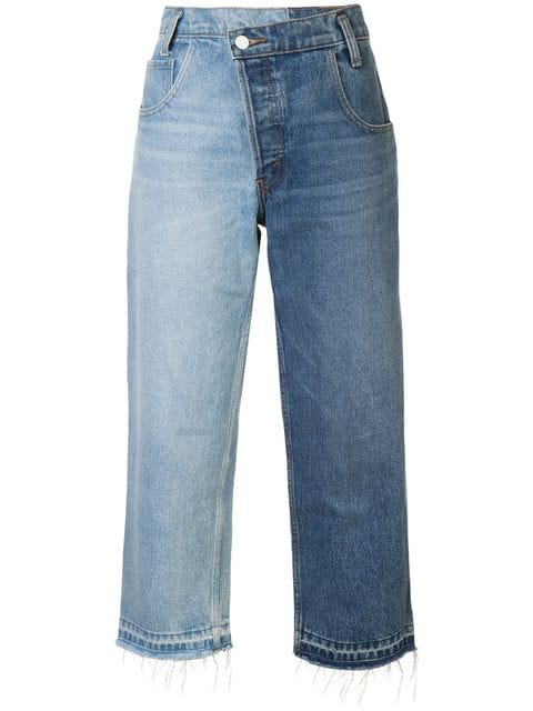 split tone jeans