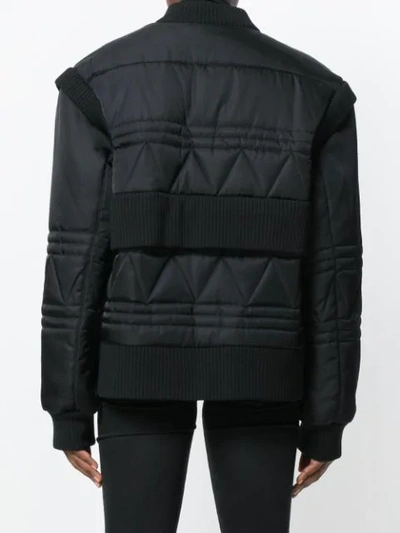 Shop Moncler Oversized Padded Coat In Black