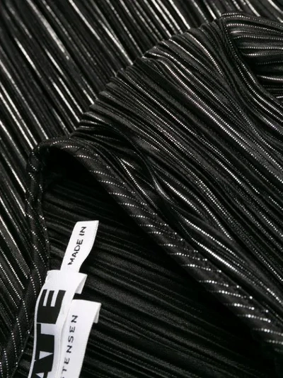 Shop Rotate Birger Christensen Long-sleeve Wrap Dress In Black