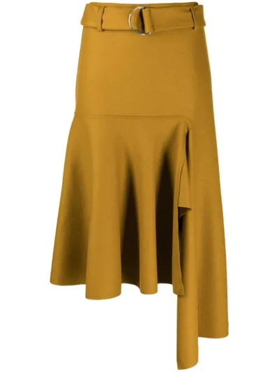 Shop Smarteez Asymmetric Hem Skirt In Neutrals