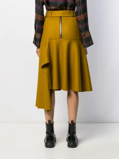 Shop Smarteez Asymmetric Hem Skirt In Neutrals