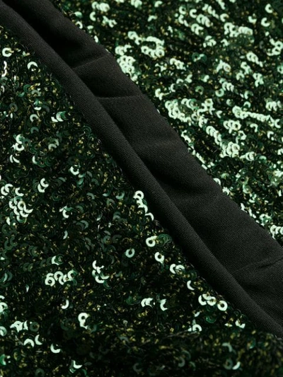 Shop Andamane Sequinned Strapless Top In Green