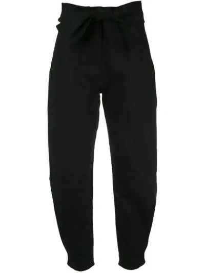Shop Ulla Johnson Storm Tapered-leg Jeans In Black