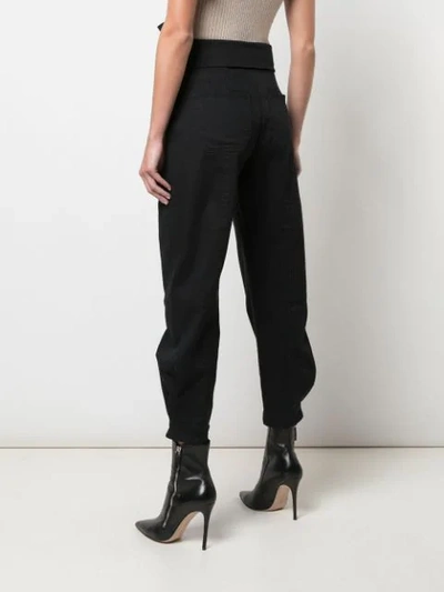 Shop Ulla Johnson Storm Tapered-leg Jeans In Black