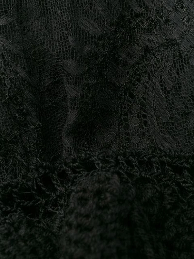 Shop Almaz Panelled Cable Knit Jumper In Black