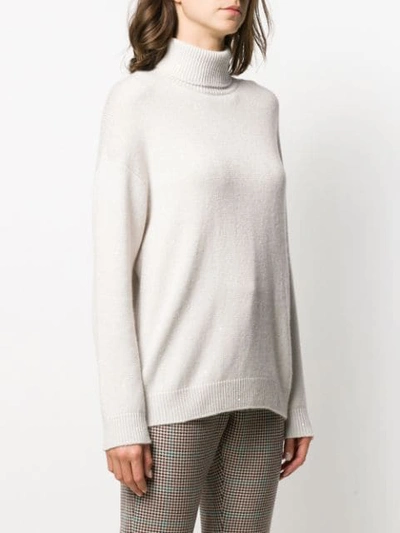 BRUNELLO CUCINELLI ROLL NECK SWEATER - 大地色