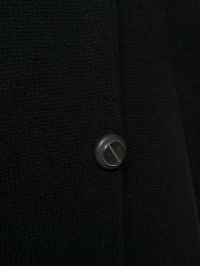 Shop Marni V-neck Long Cardigan In Black