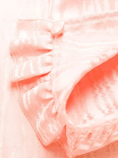 ALESSANDRA RICH TEXTURED PRINT DRESS - 粉色