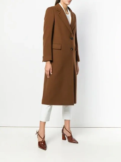 Shop Tagliatore Formal Long Coat In Brown